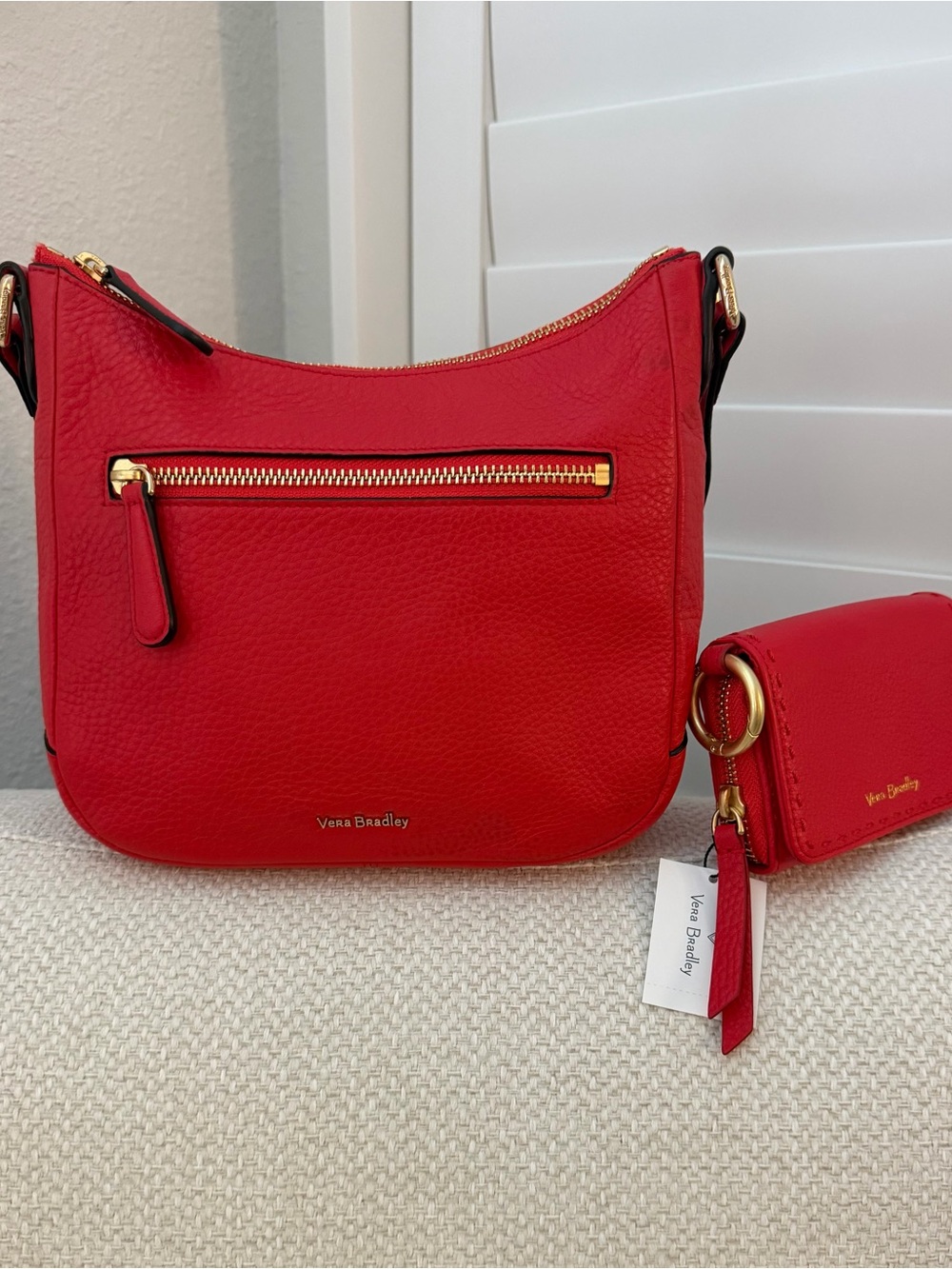 NWT Vera Bradley Canyon Sunset Leather Mini Vivian Crossbody & RFID Wallet